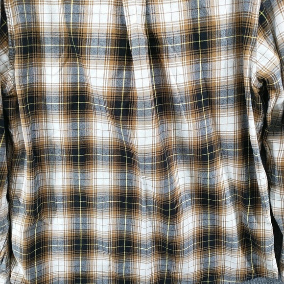 Eddie Bauer Men's Flannel Button-Down Shirt Multi Large Plaid Long Sleeve Cotton - Picture 8 of 13
